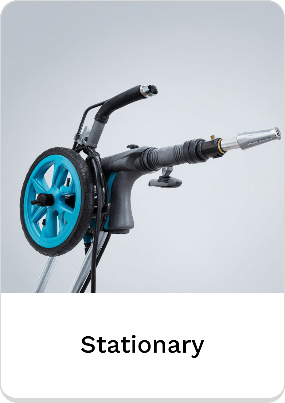 Close-up of a high-performance stationary pressure washer for efficient cleaning.