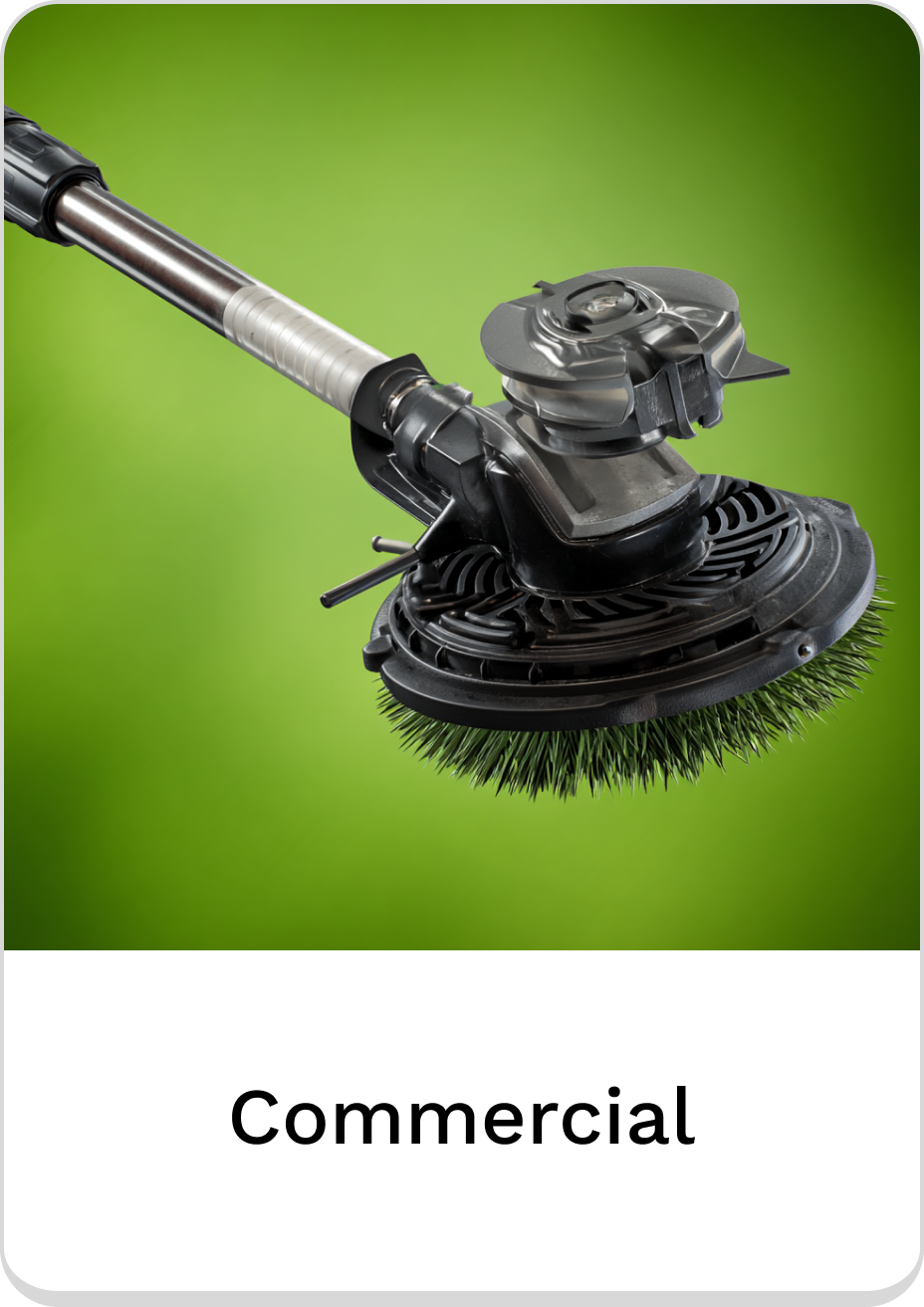 Commercial brush attachment for efficient landscaping and maintenance tasks.