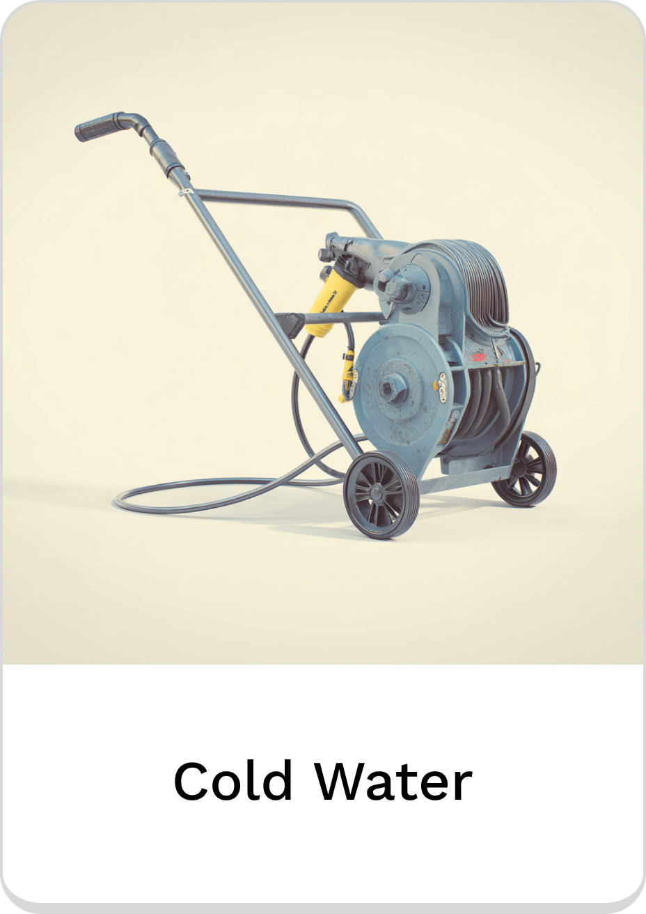 Cold water pressure washer for effective cleaning and maintenance tasks.