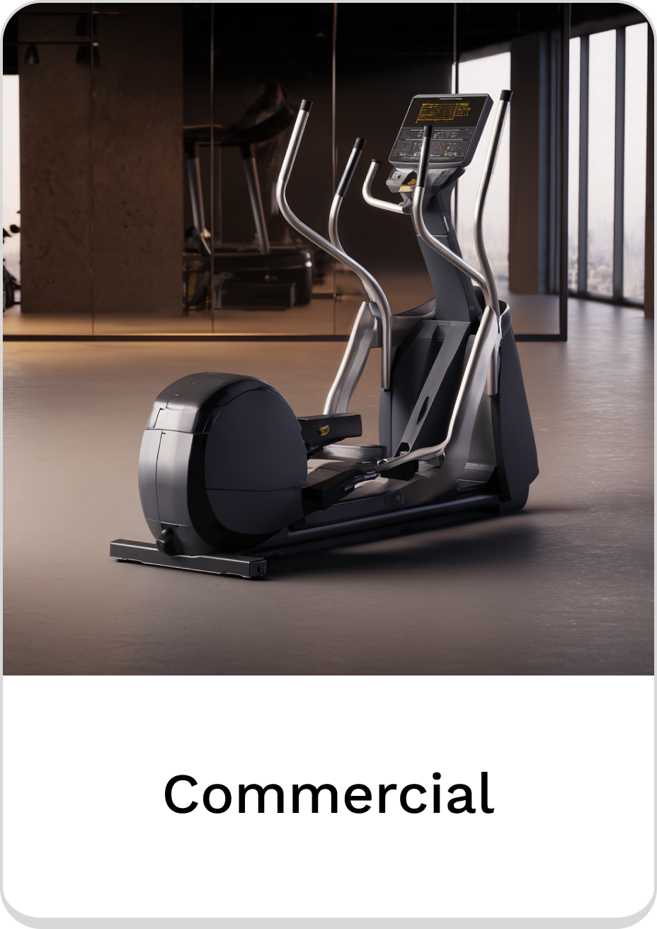 Commercial elliptical machine for effective cardio workouts in fitness spaces.