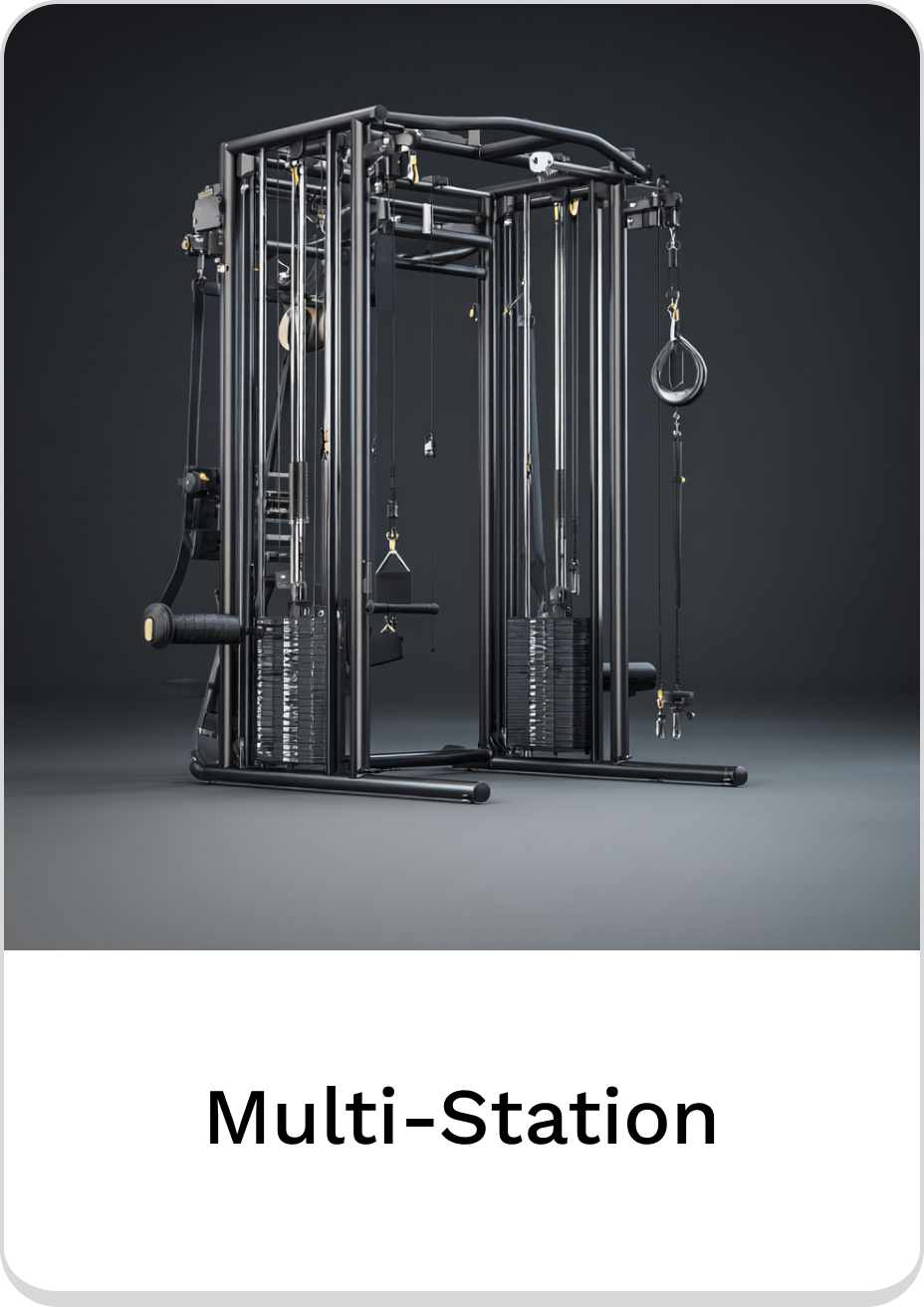 Premium multi-station gym equipment for versatile strength training and workouts.