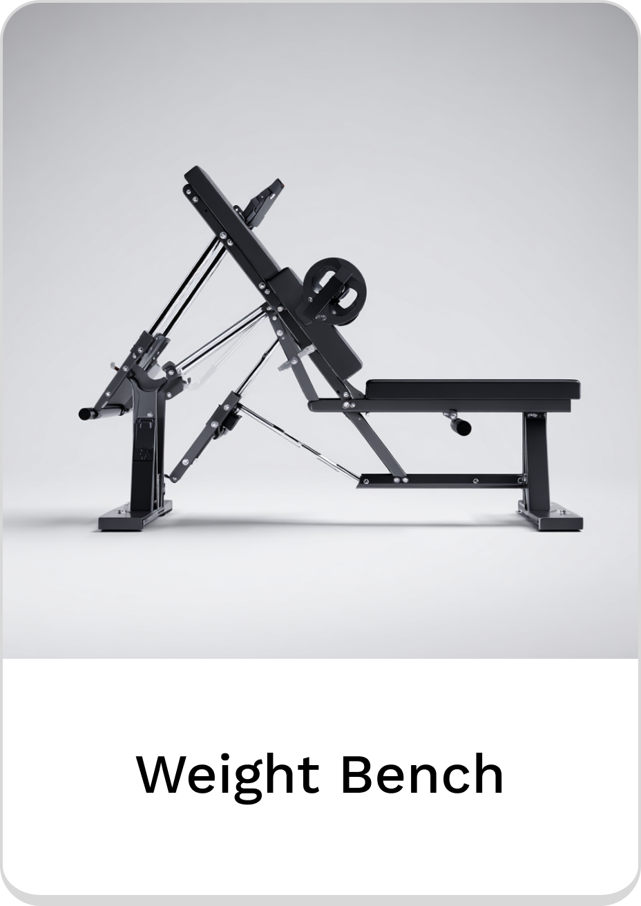 Adjustable weight bench for versatile home workouts and strength training.