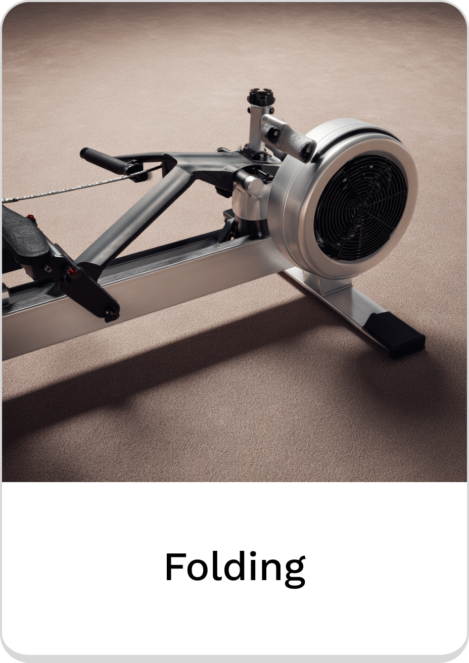 Versatile folding rowing machine for efficient home workouts.