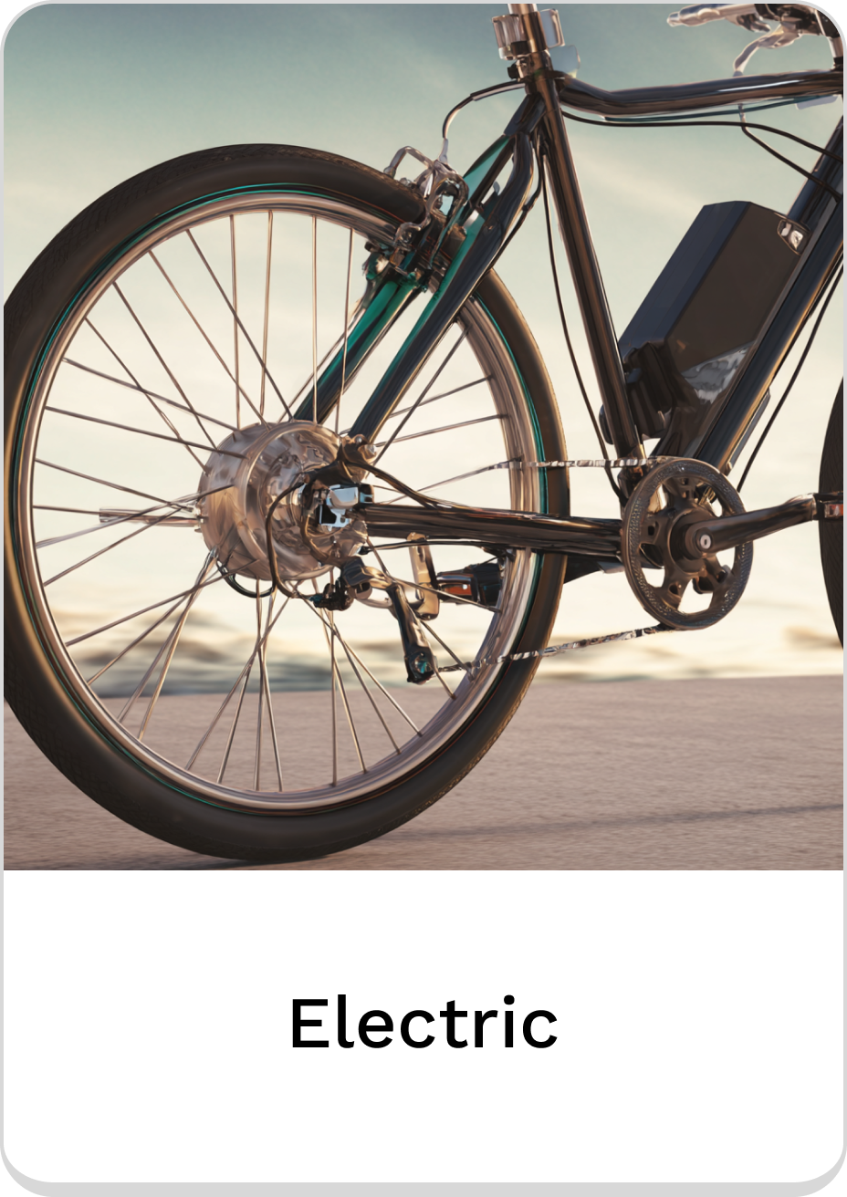 Close-up of an electric bike showcasing its modern design and features.