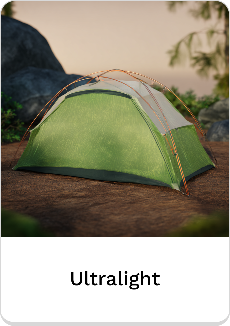 Ultralight tent ideal for camping adventures and lightweight backpacking trips.