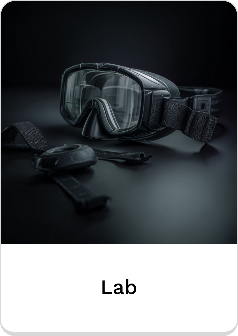 High-quality lab goggles designed for safety and clear visibility in experiments.