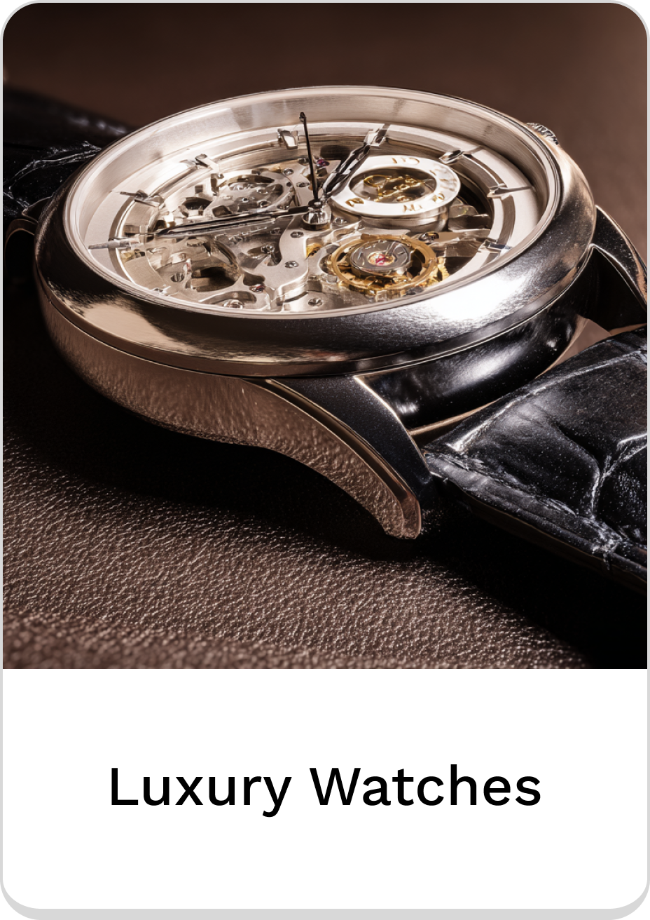 Close-up of an intricate luxury watch showcasing detailed craftsmanship and design.