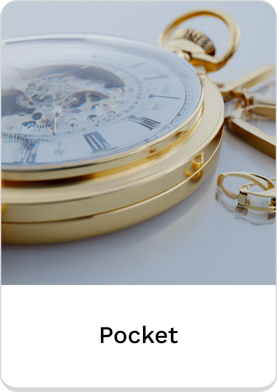 Elegant gold pocket watch with intricate design and classic Roman numerals.