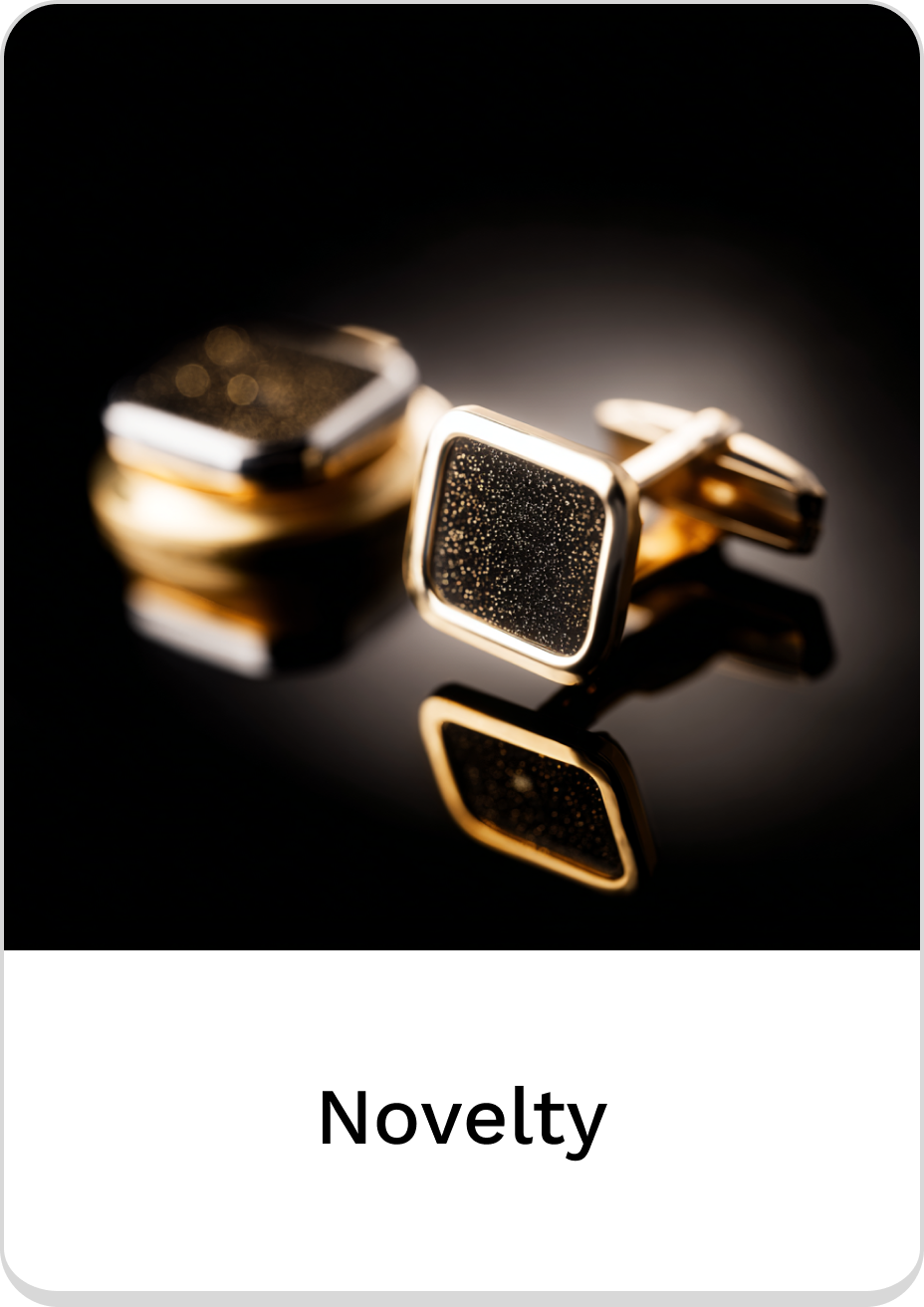 Elegant gold square cufflinks, perfect for novelty accessories and unique style.