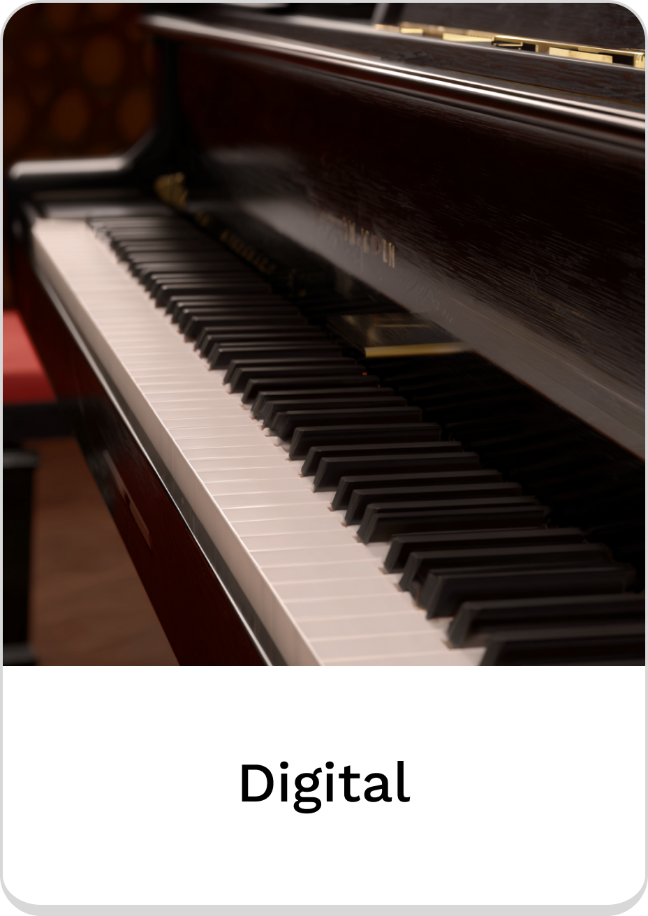 Close-up of a stylish digital piano keyboard for music enthusiasts.
