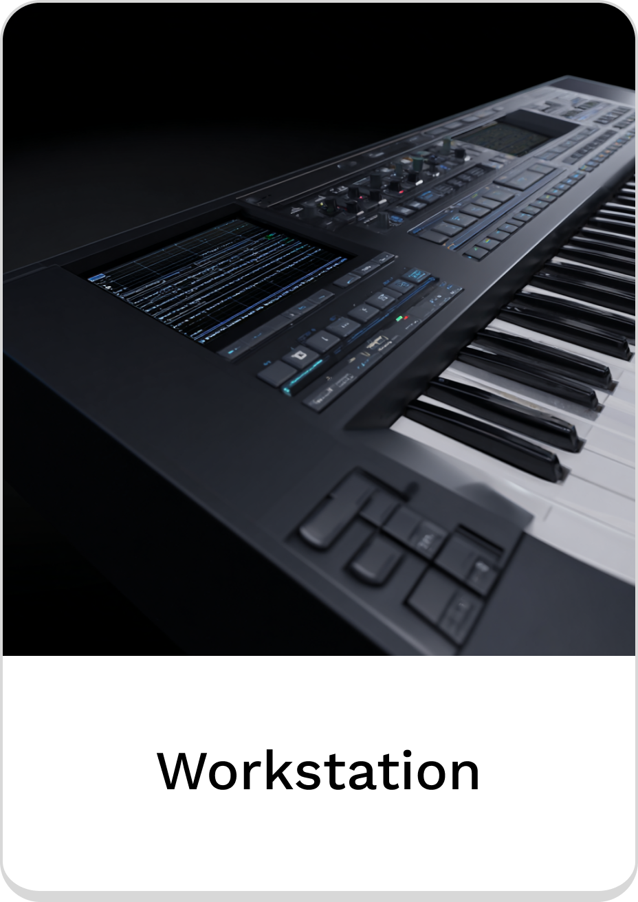 High-quality music workstation with advanced features and sleek design.