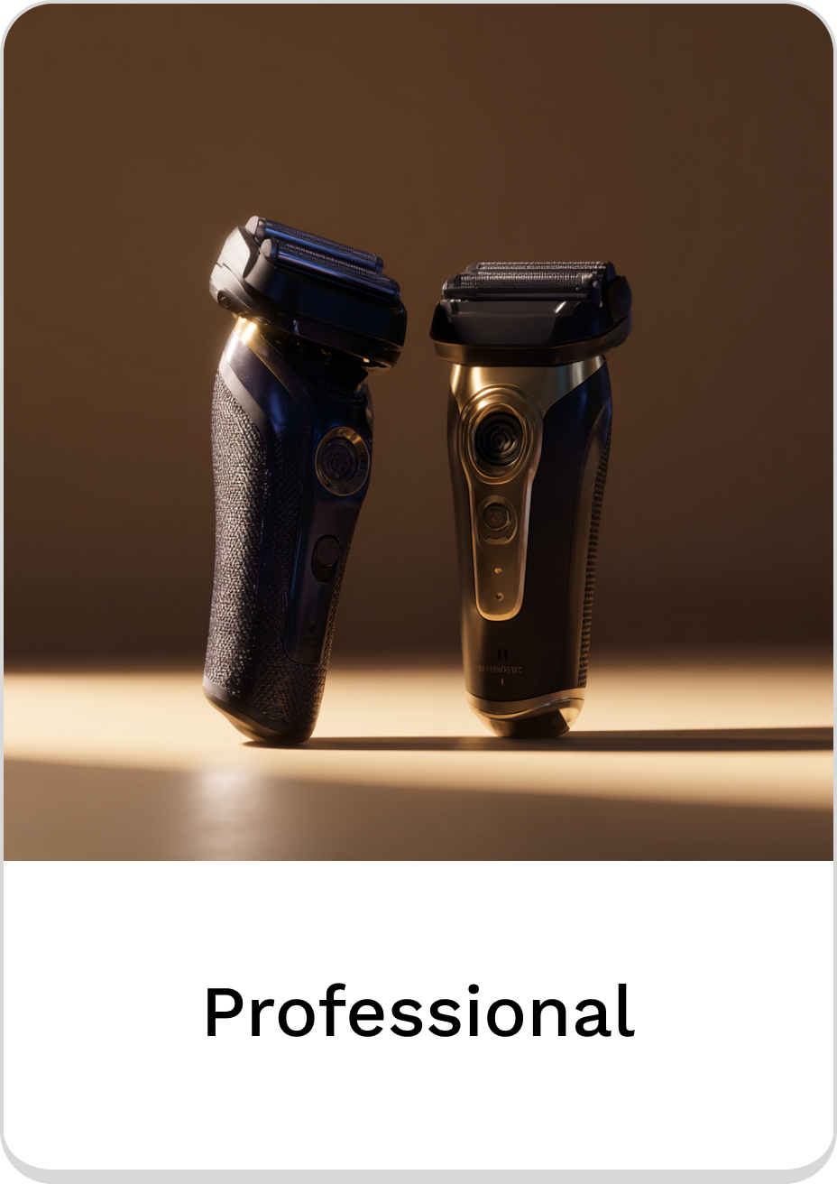 Professional razors showcasing sleek design and advanced shaving technology.
