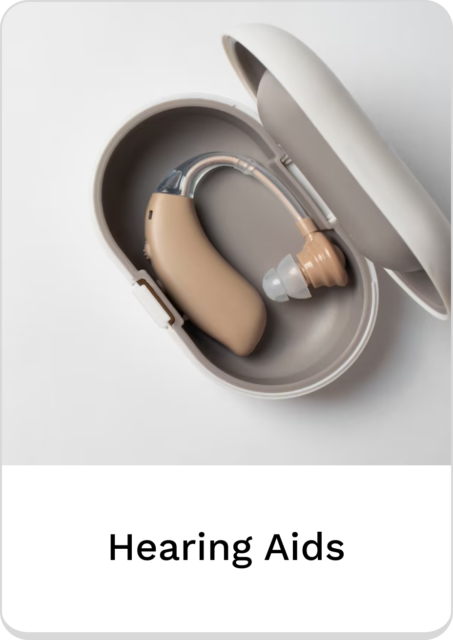 Stylish hearing aid in a protective case for enhanced audio clarity.