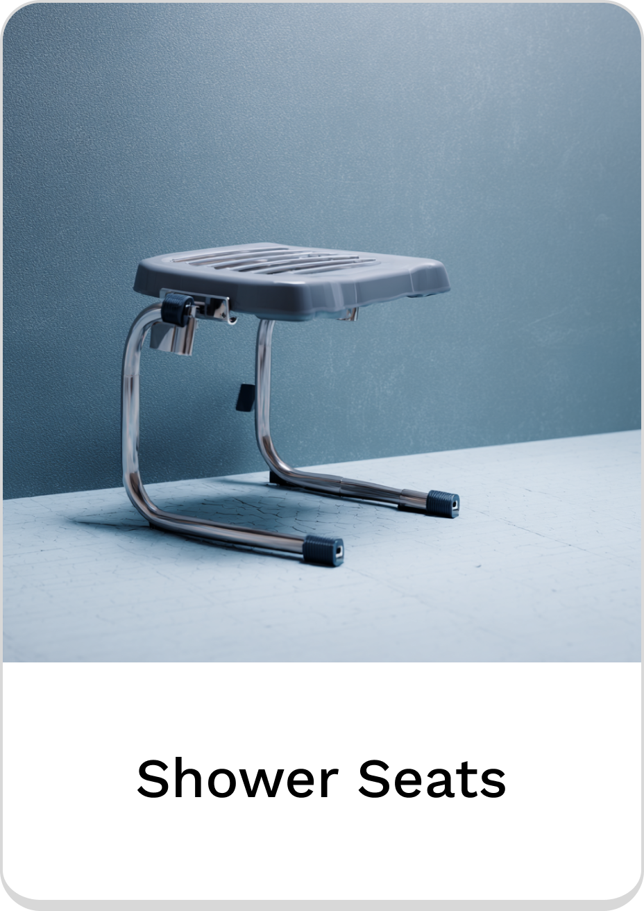 Durable and stylish shower seat for comfort and safety in the bathroom.