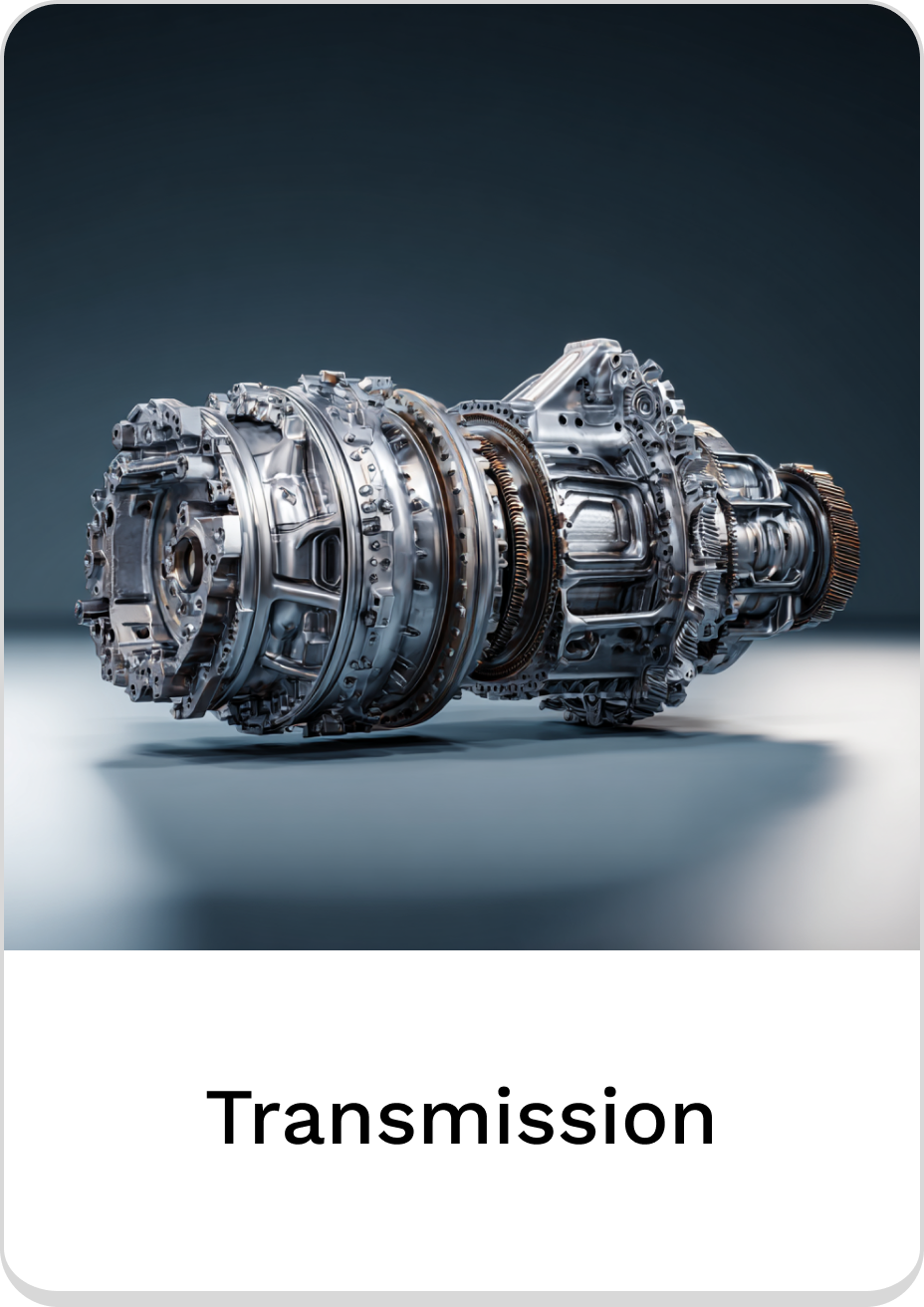 Detailed metallic transmission showcasing advanced engineering and design.