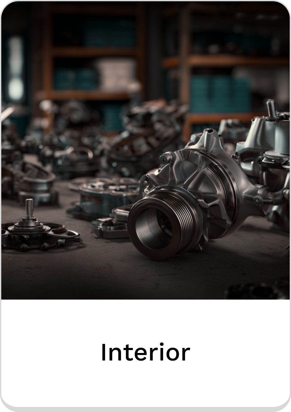 High-quality interior car parts with intricate design and craftsmanship.