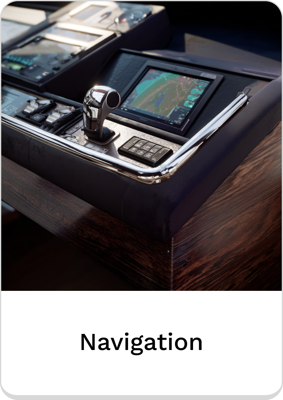 Close-up of boat navigation controls and displays for precise steering and mapping.