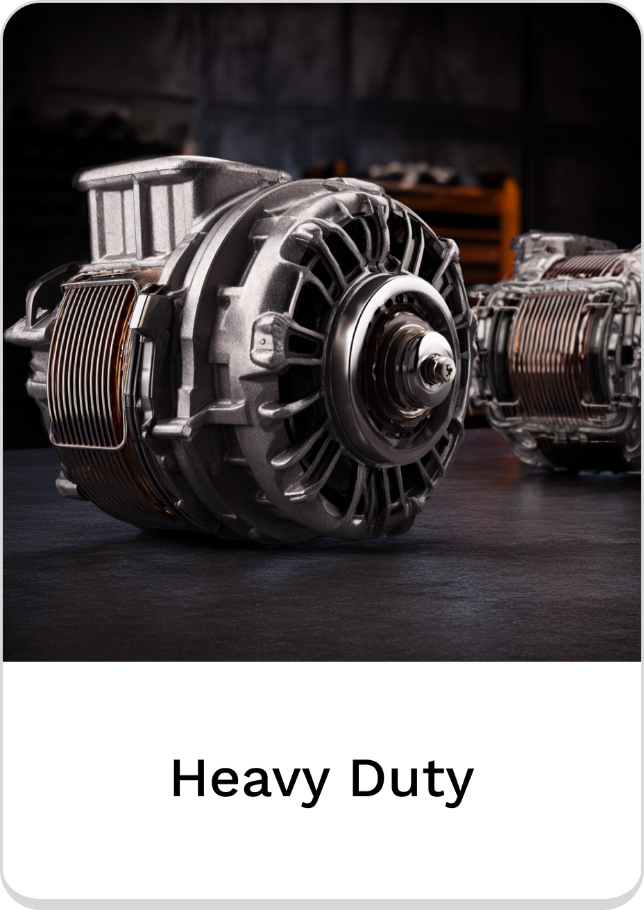High-performance heavy duty alternator for reliable automotive applications.