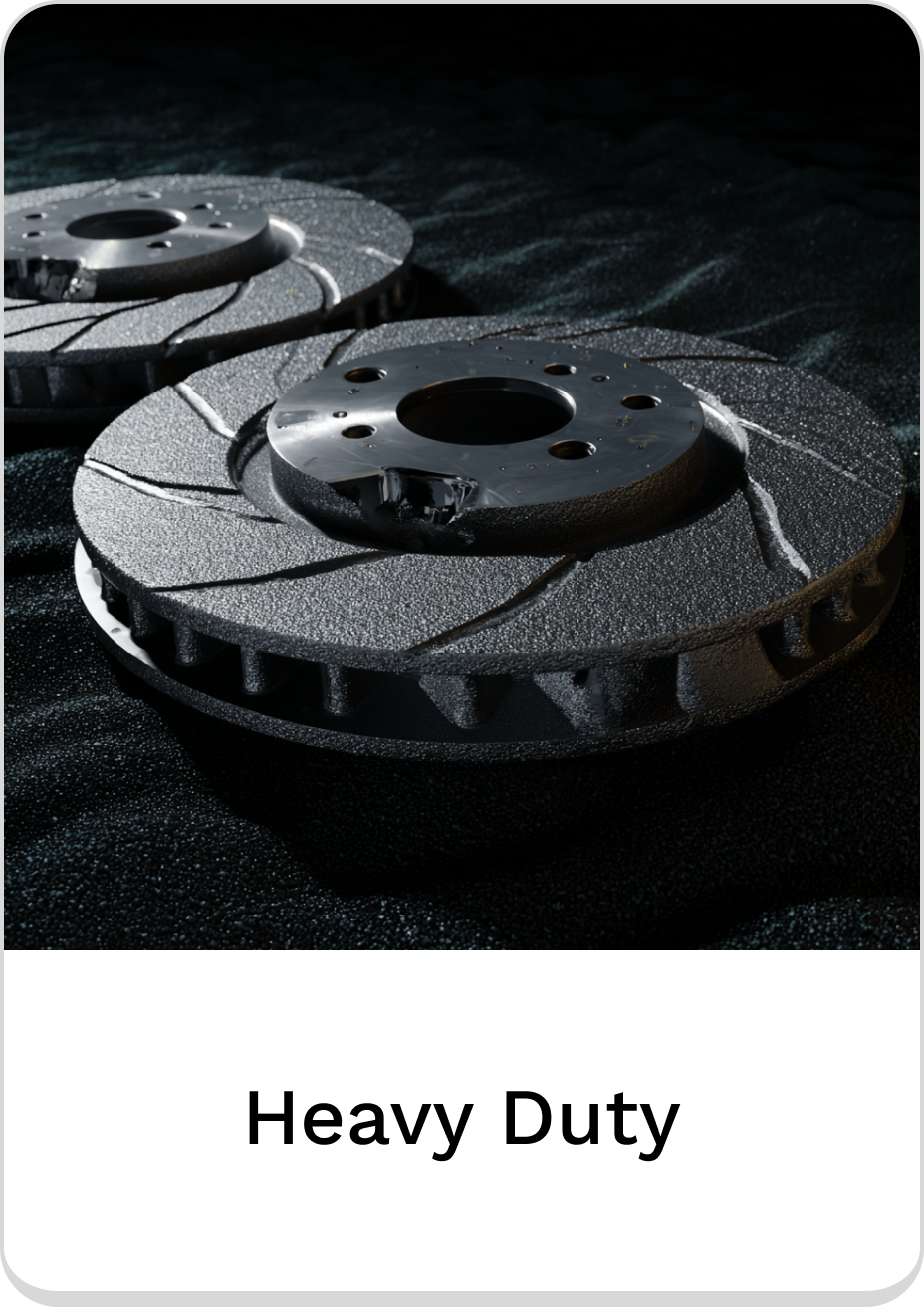 Heavy duty brake rotors designed for optimal performance and durability.