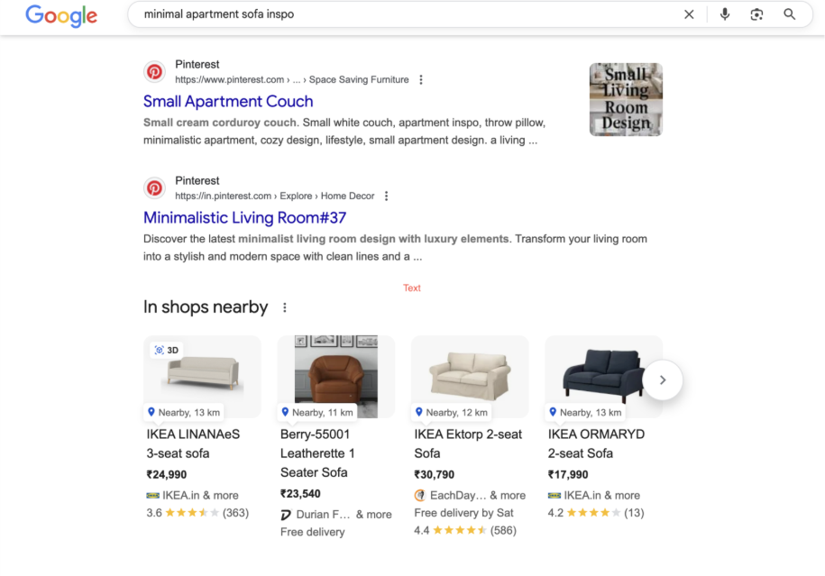 Pinterest for furniture merchants