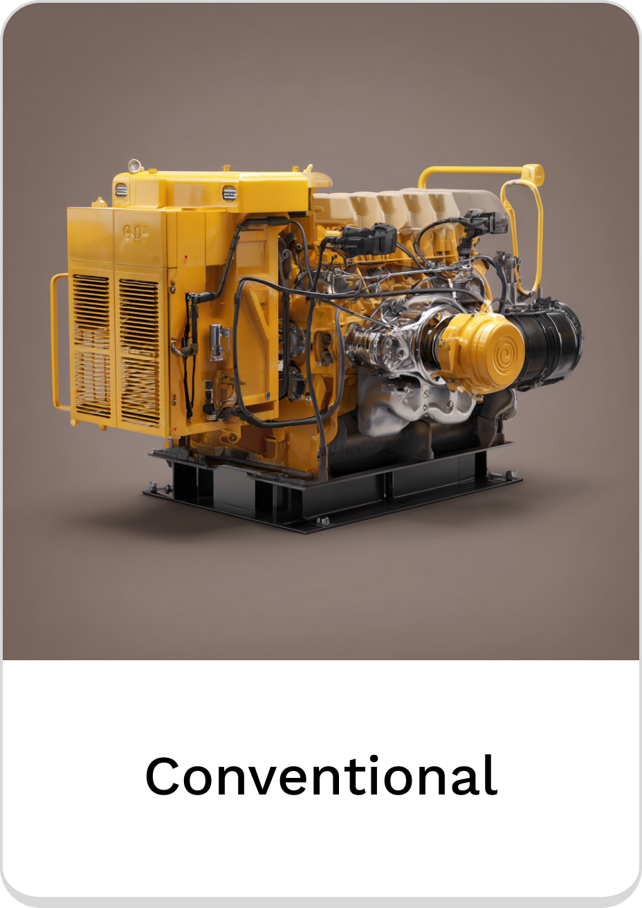 High-performance conventional engine showcasing advanced design and engineering.