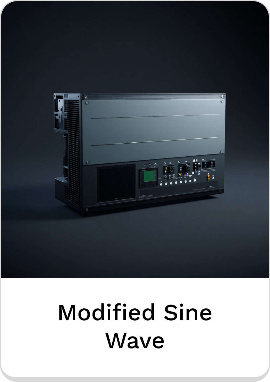 Ultra-efficient modified sine wave inverter for reliable power conversion.