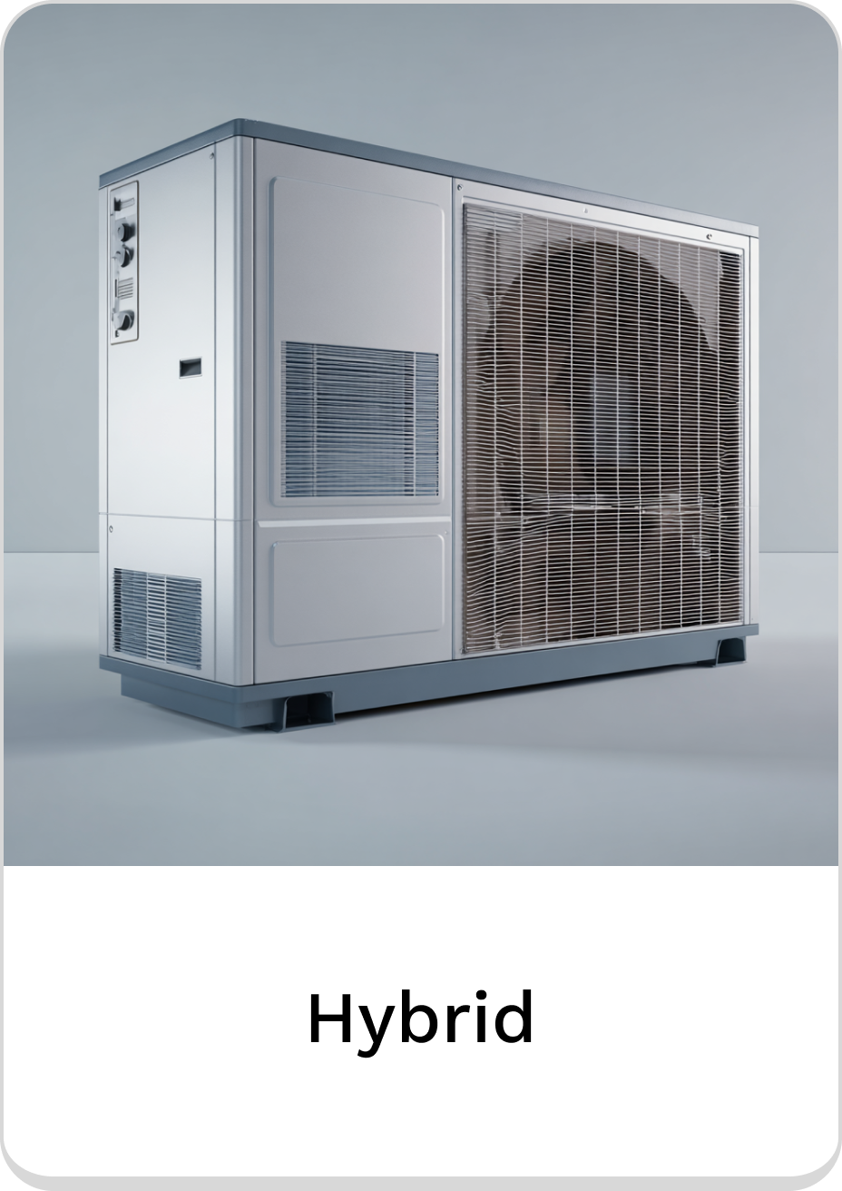 Energy-efficient hybrid HVAC system for optimal climate control solutions.