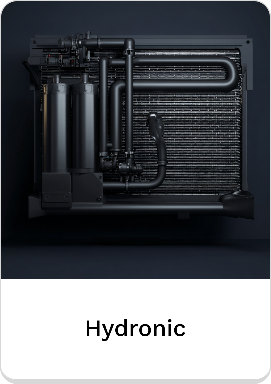 Hydronic heating system with advanced piping for efficient temperature control.