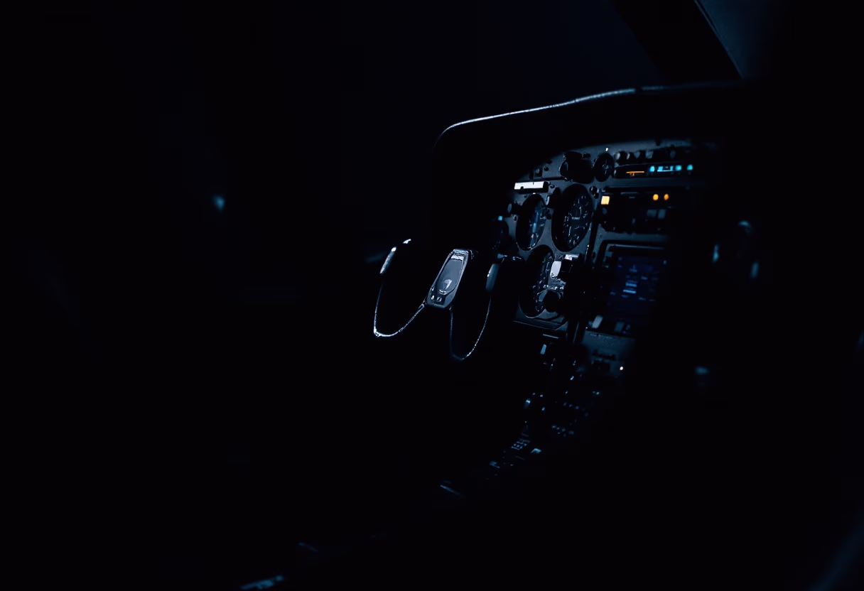 image of pilot cockpit
