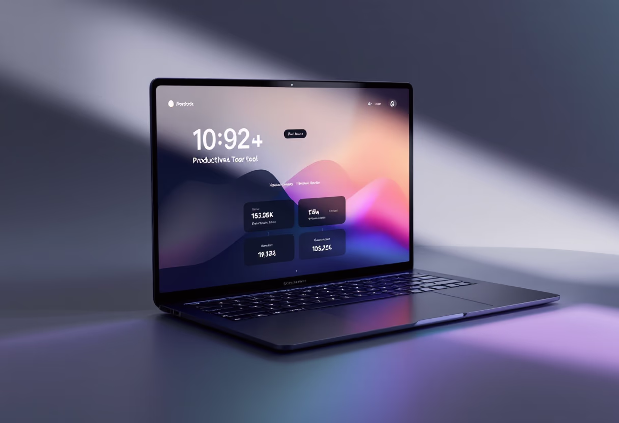 interface screenshot of the software interface (for a productivity tools business)