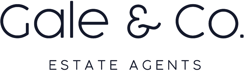 Gale & Co. Estate Agents logo in navy text.