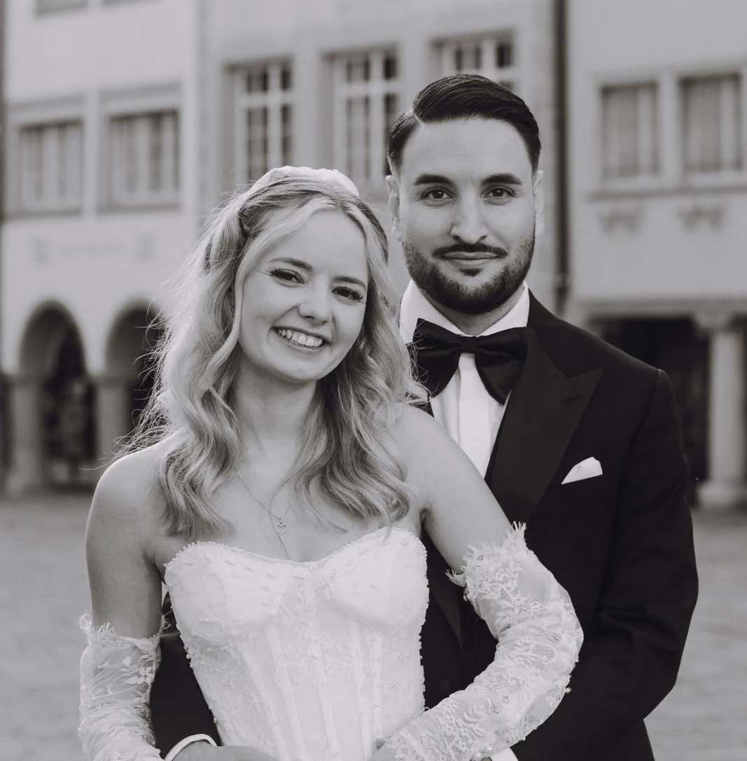 Bild von Hochzeitspaar bei einer Hochzeit in Schaffhausen