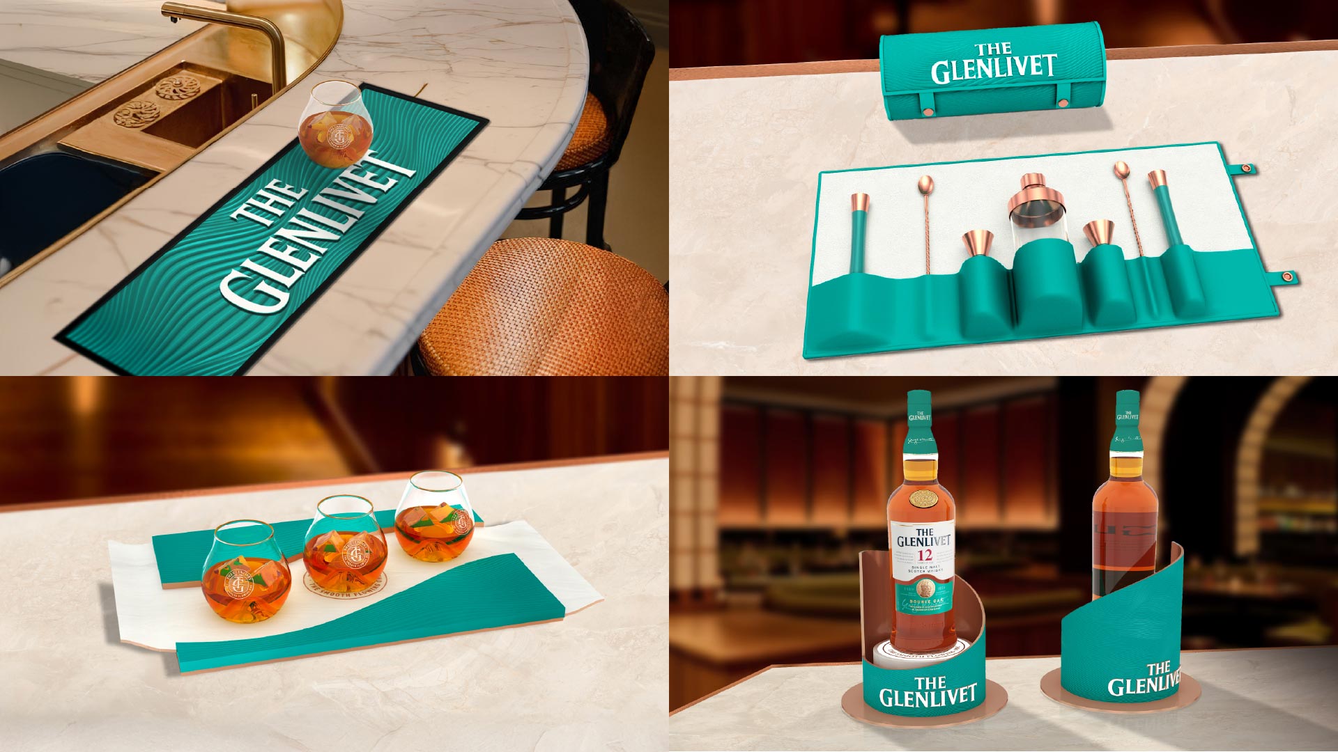 The Glenlivet's new On Trade identity.