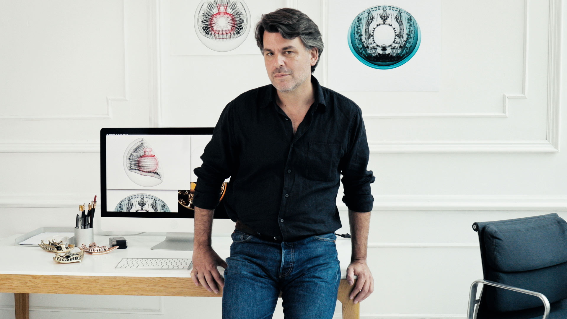 Partnering with computational architect Michael Hansmeyer to design the inaugural piece, photograph taken from his office