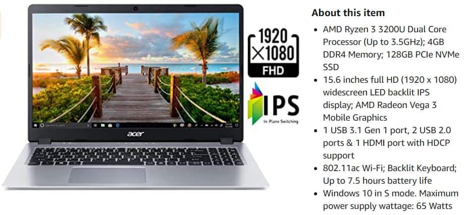 Example of Product Description