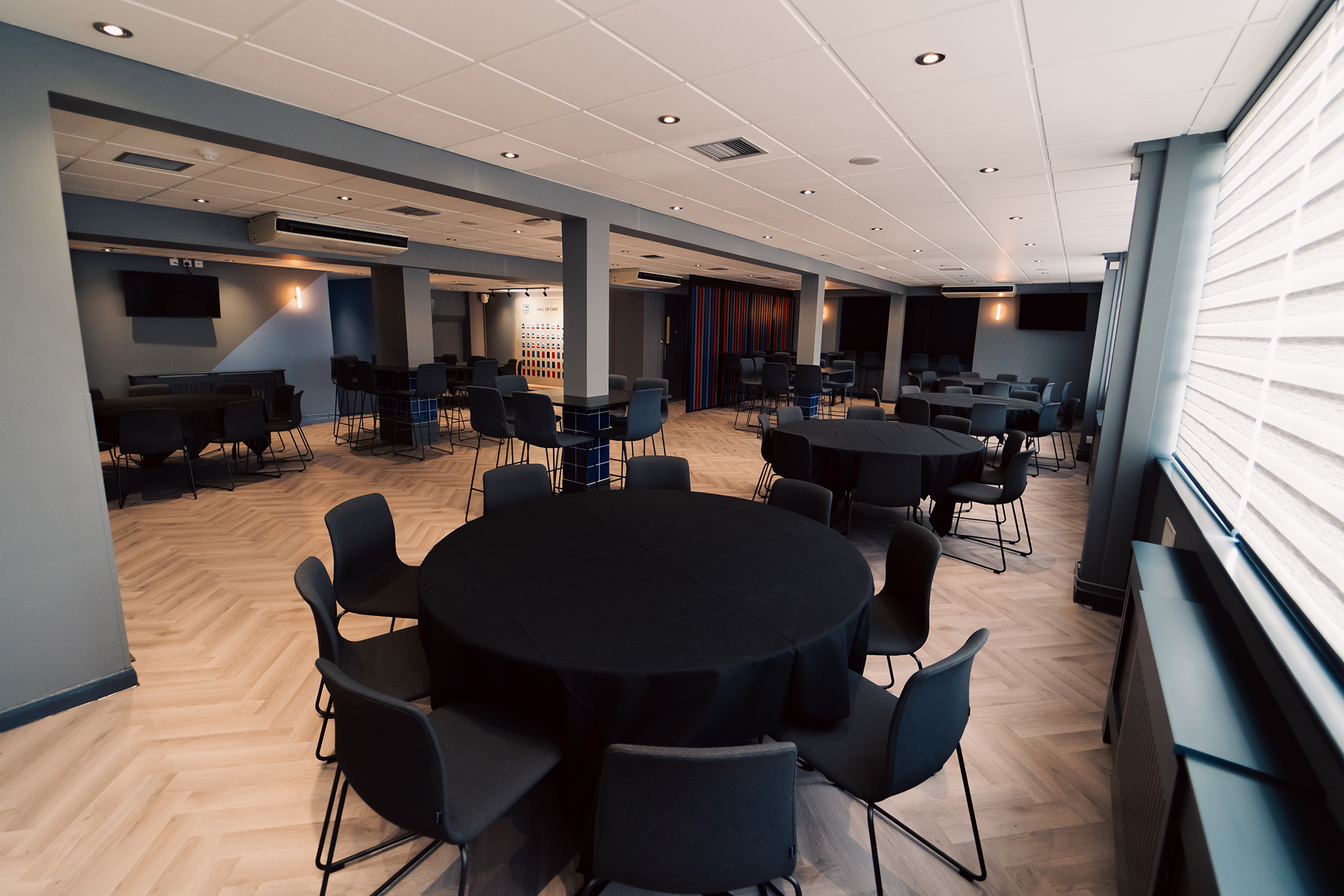 Directors Lounge at Ipswich Stadium ITFC designed by Layrd interior designers