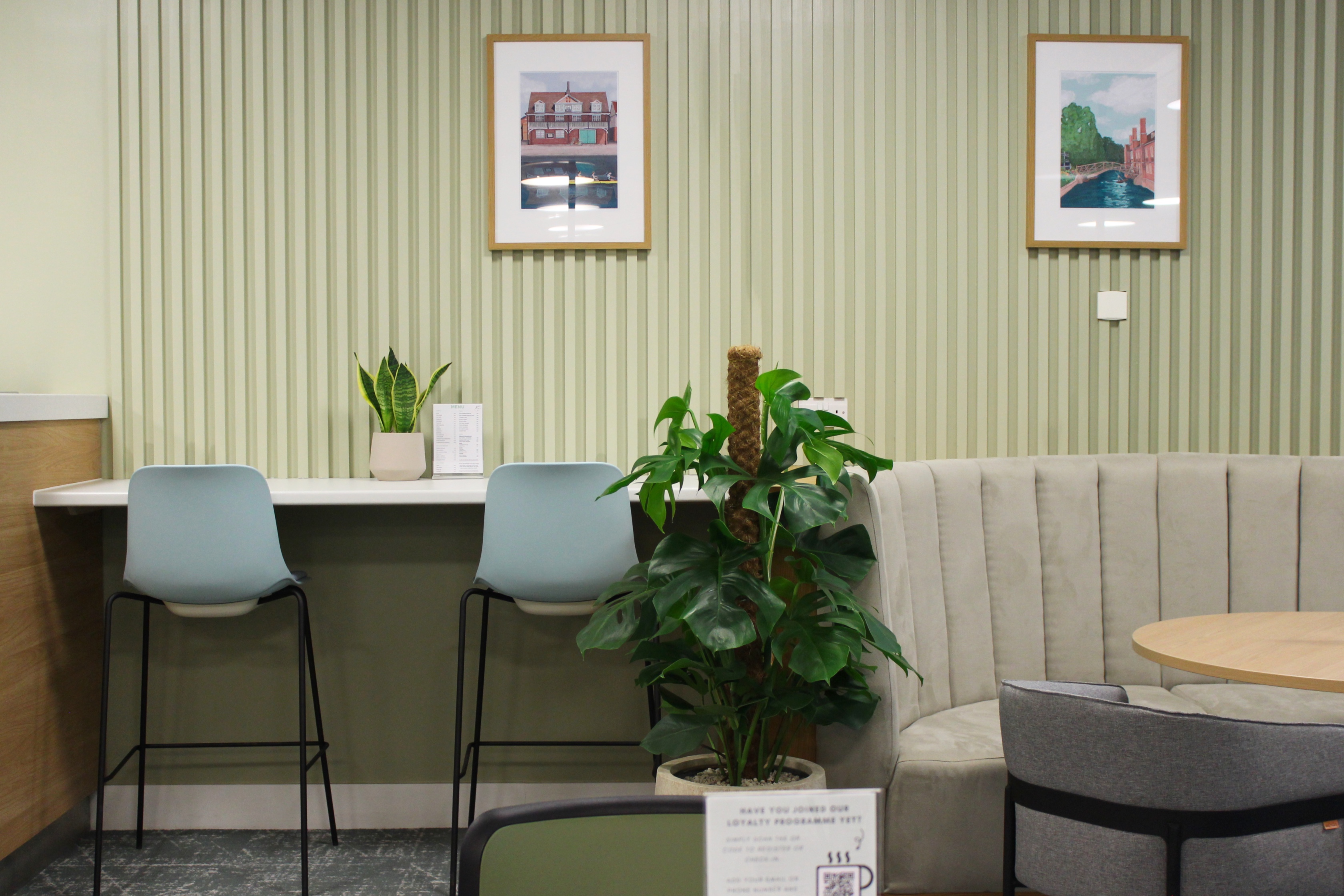 Directors Lounge at Ipswich Stadium ITFC designed by Layrd interior designers