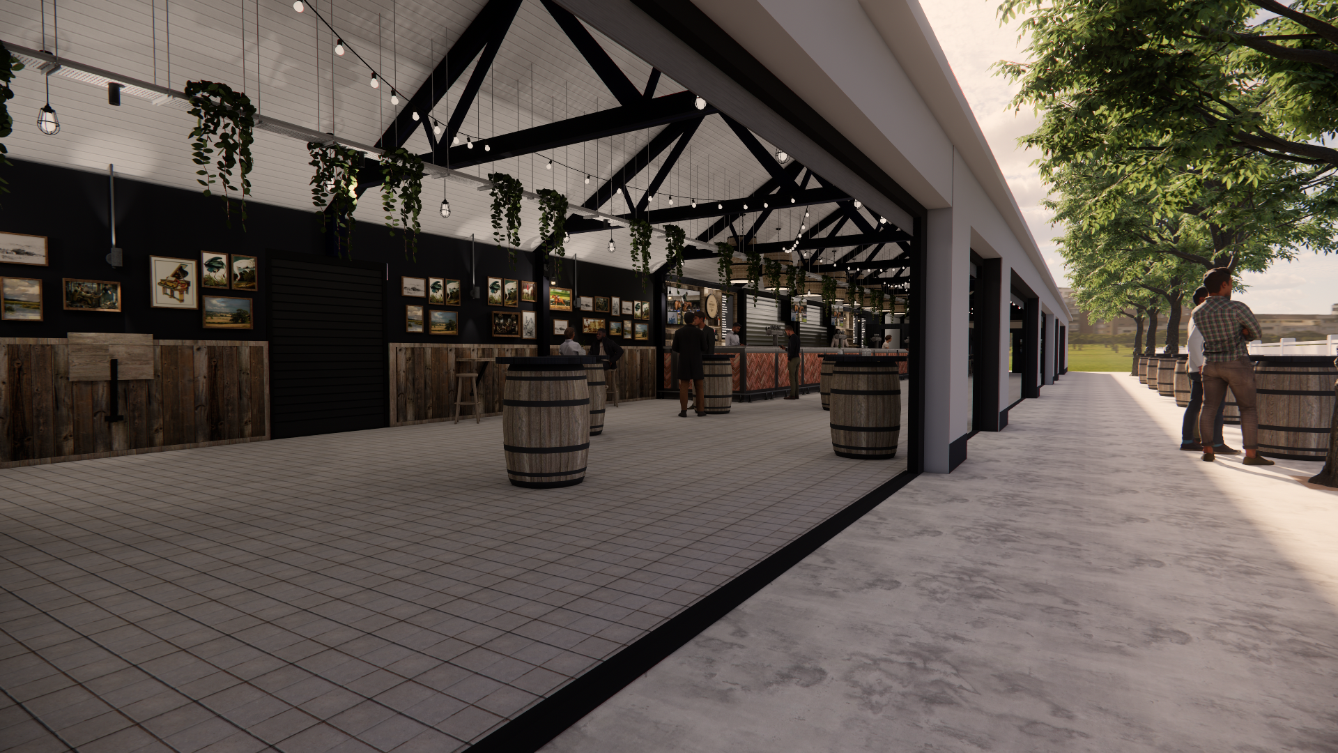 A view of the Gamechanger suite at Ipswich stadium  designed by Layrd commercial interior design 