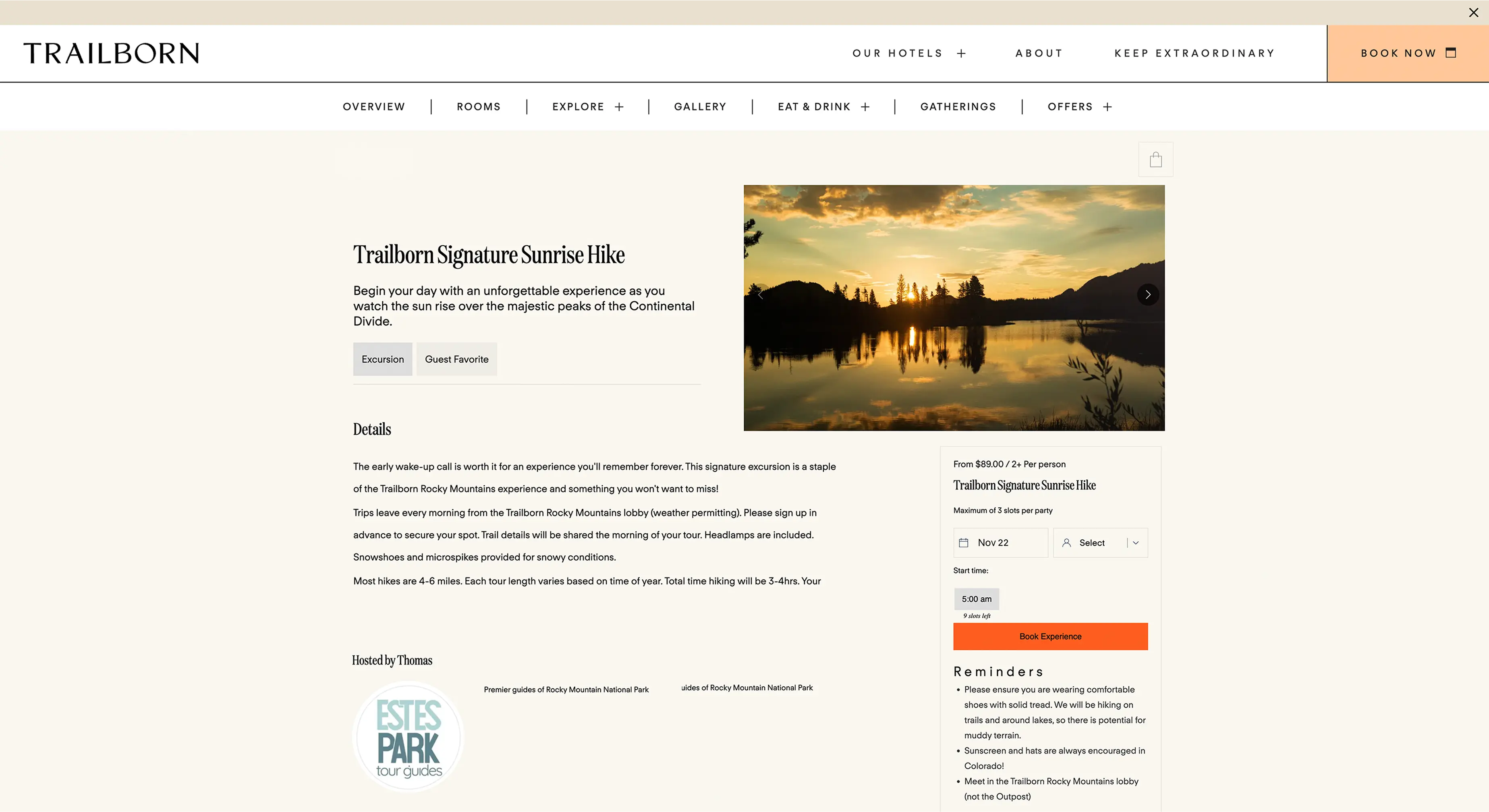 A screenshot of a webpage featuring a bookable experience in Paris for connoisseurs of food and wine.