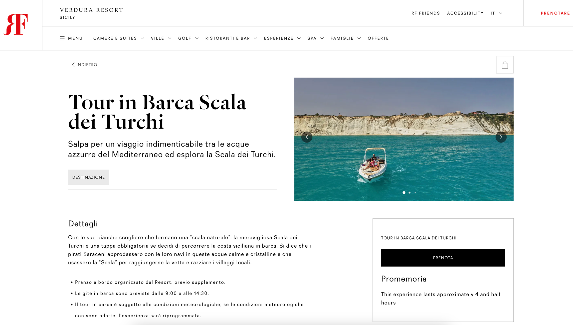 A screenshot of a webpage from WIldflower Farms, Auberge Resorts Collection featuring a bookable experience titled Hudson Valley in Bloom: Floral Design Workshop with Ariella Chezar. In includes a large beautiful photo of Ariella reaching out and touching the branch of a creeping vine abloom with flowers.