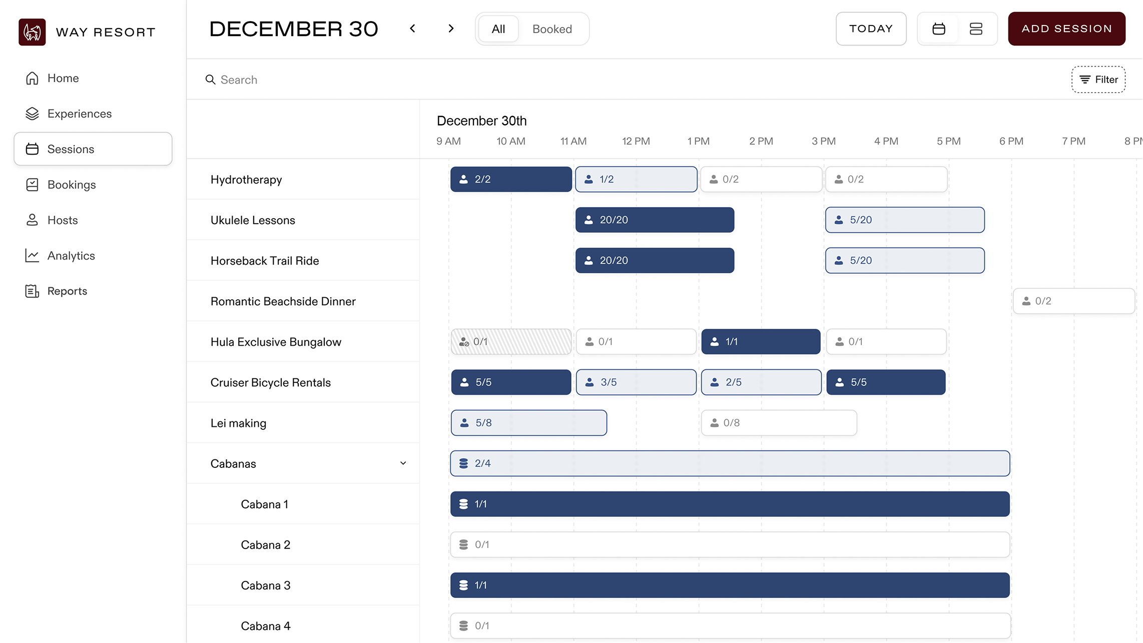 A screenshot of a webpage featuring Way's Reserve product interface.