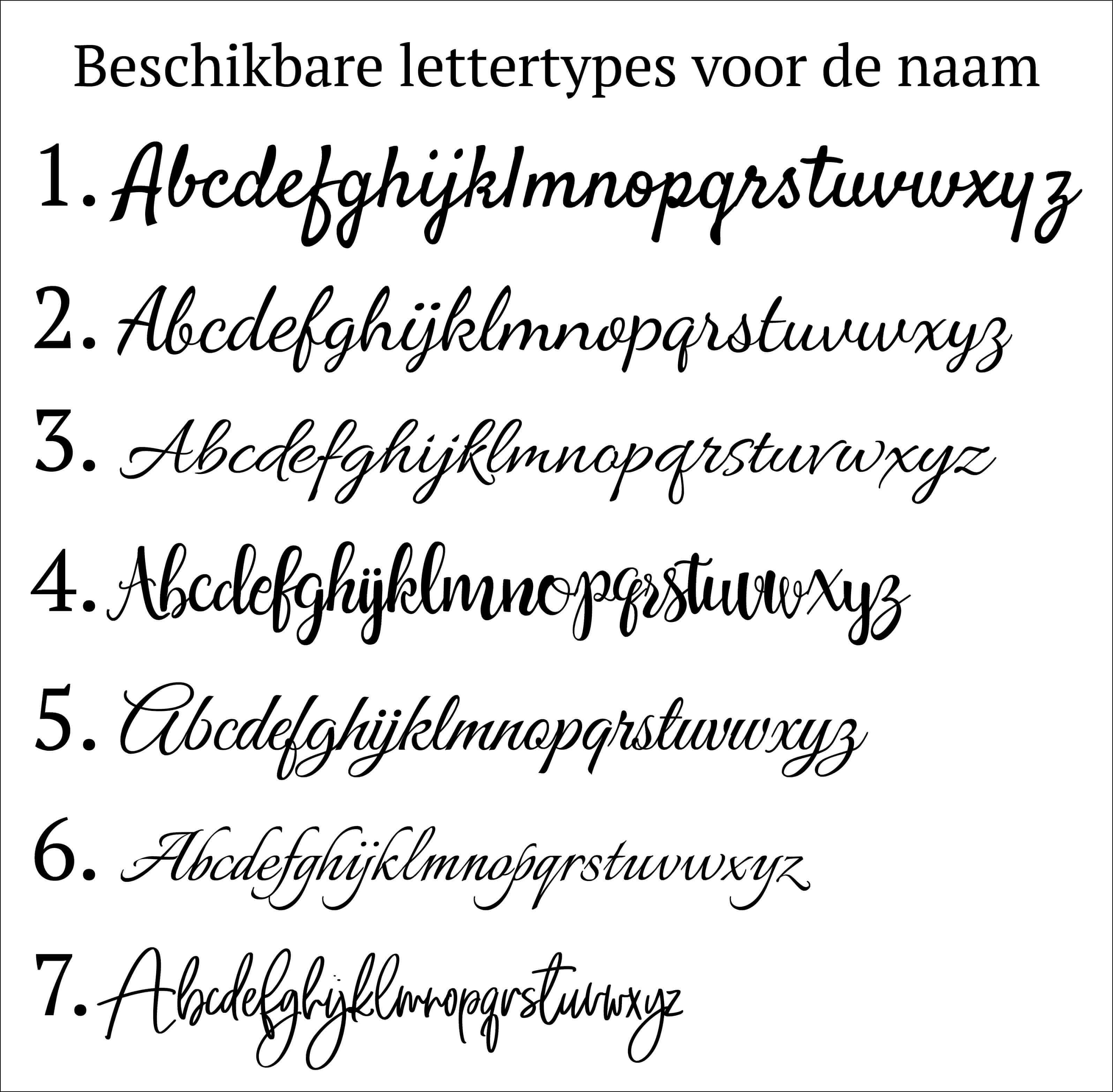 houten letter met naam