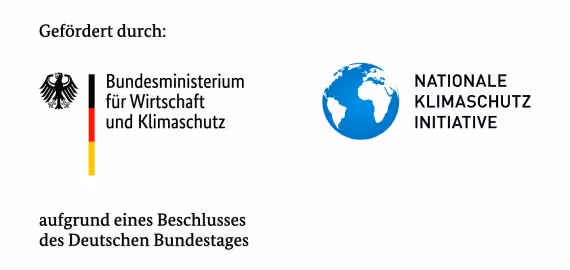 Gefördert durch das Bundesministerium für Wirtschaft und Klimaschutz und die Nationale Klimaschutz Initiative, basierend auf einem Beschluss des Deutschen Bundestages.