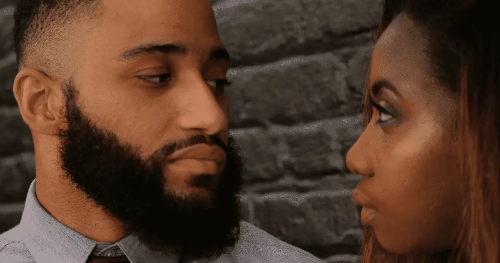 Couple breaking up