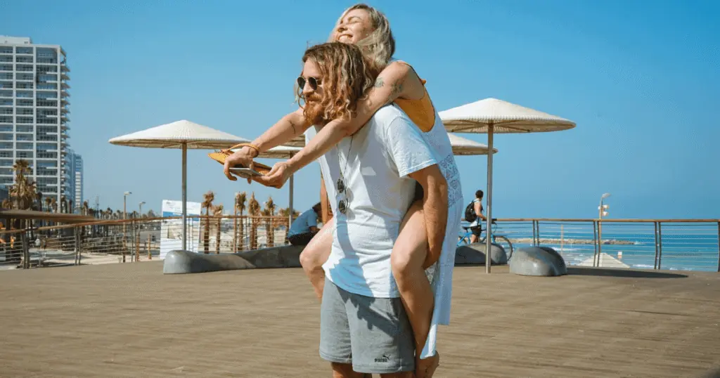 Happy couple spending time together