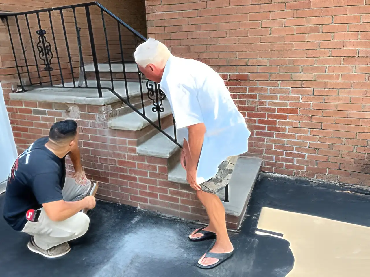 G. Deluca & Sons - Step Repair - brick-step-repair