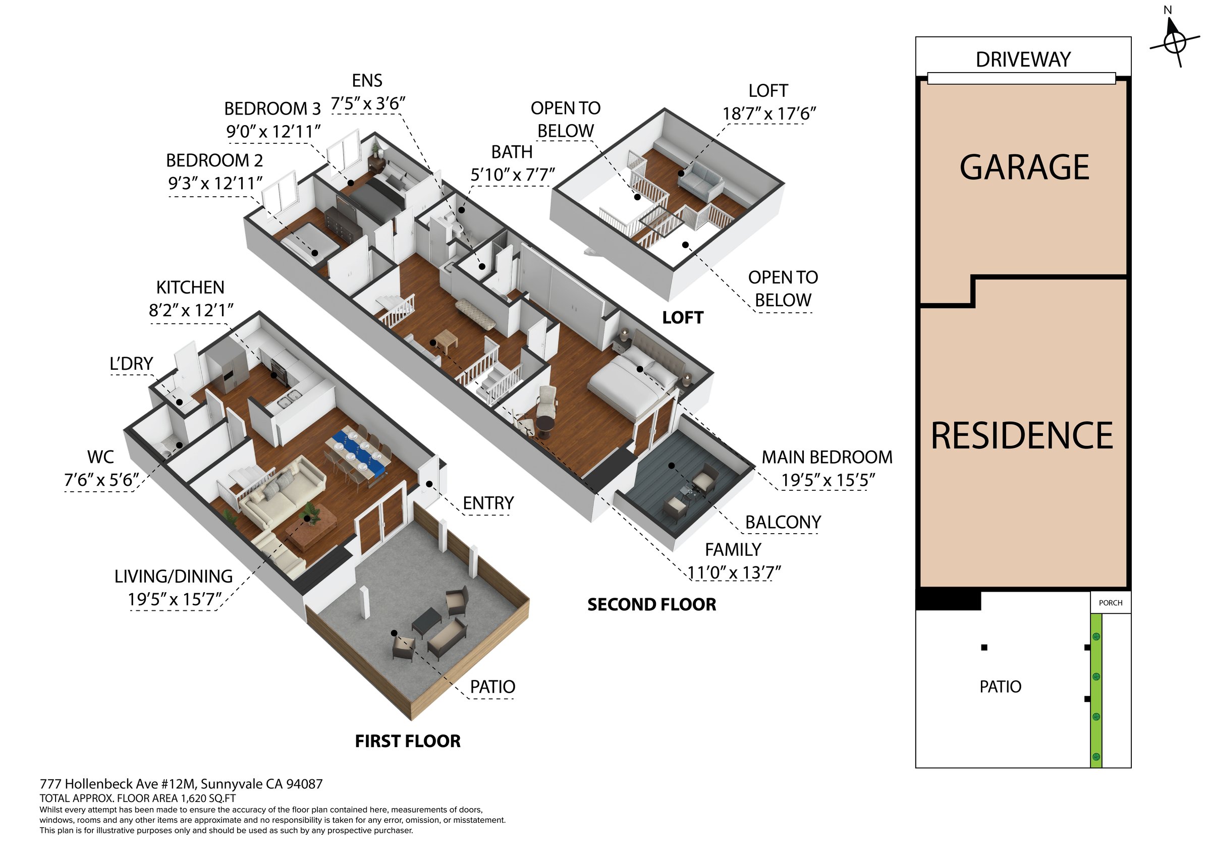 777 Hollenbeck Ave #12M, Sunnyvale floor plan
