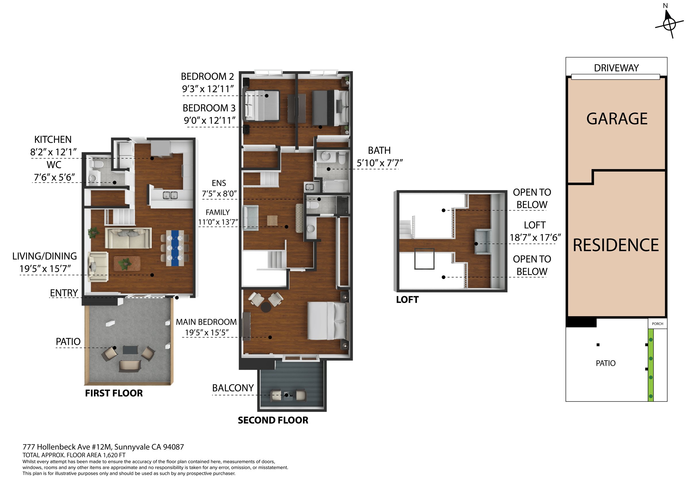 777 Hollenbeck Ave #12M, Sunnyvale floor plan