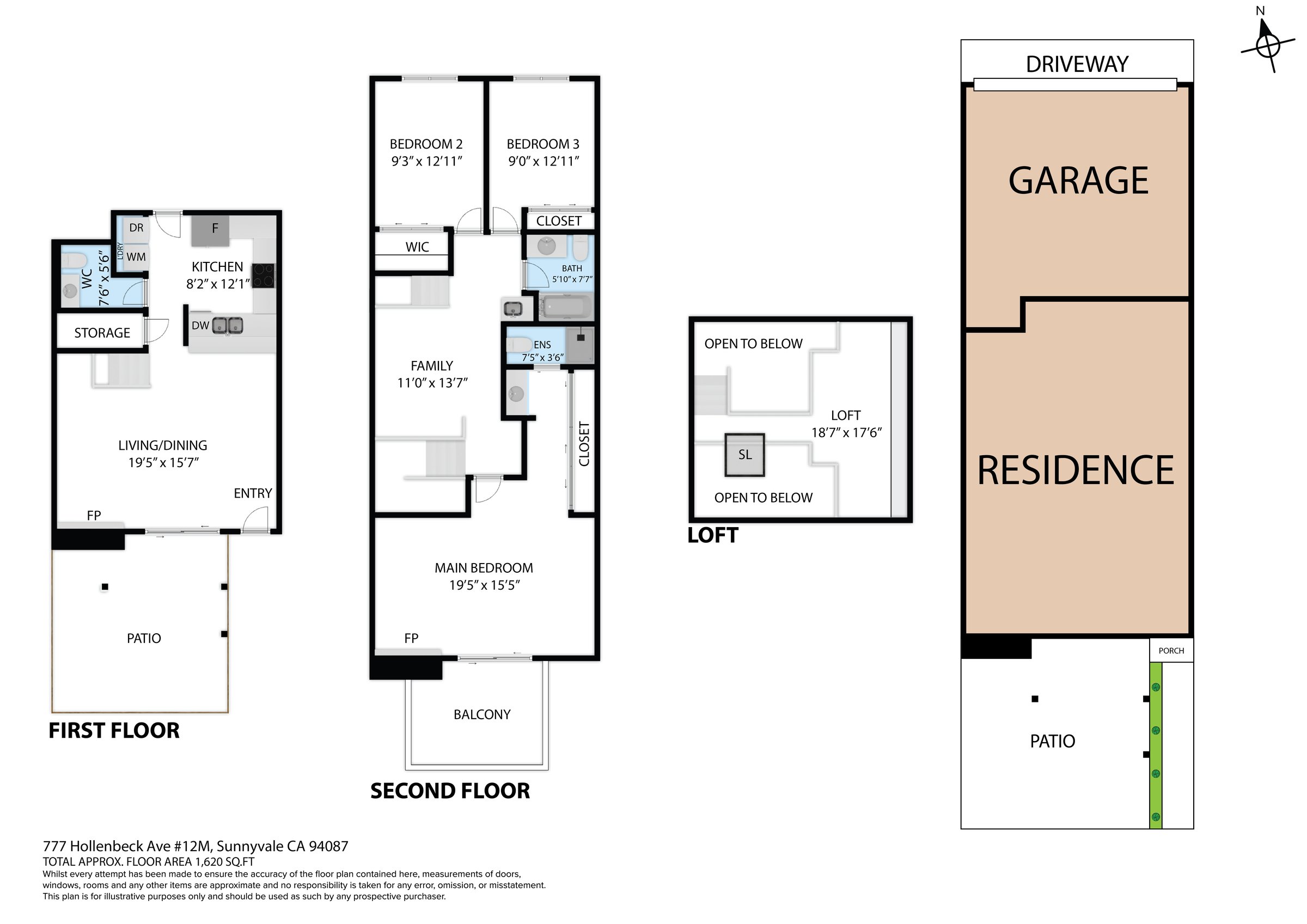 777 Hollenbeck Ave #12M, Sunnyvale floor plan