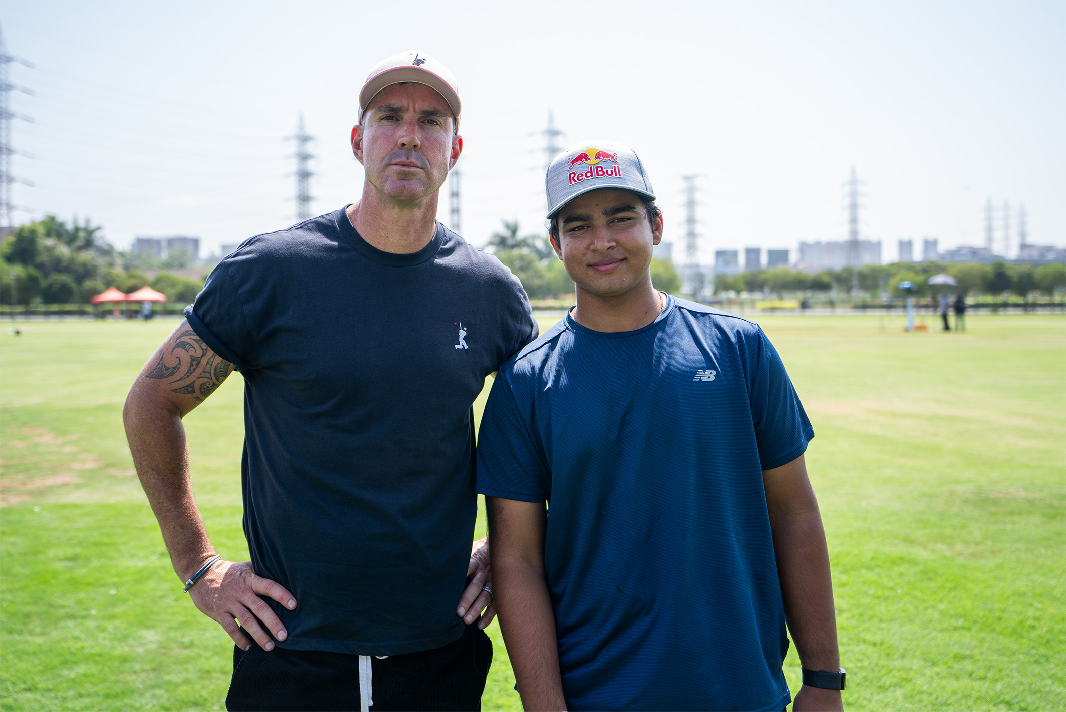 KP and Steve Smith at the Yankees Stadium